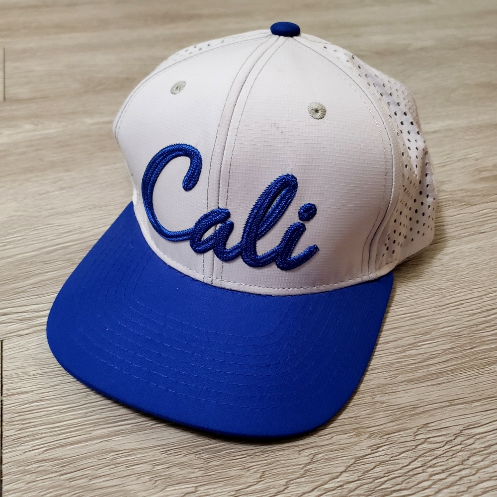 Cali Republic Pit Bull blue trucker snap back adjustable hat cap